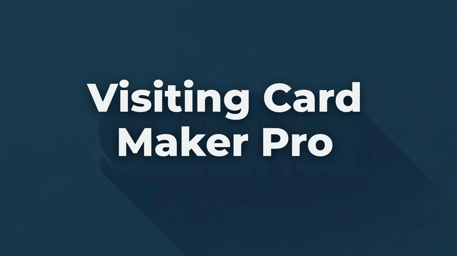 Visiting Card Maker Pro